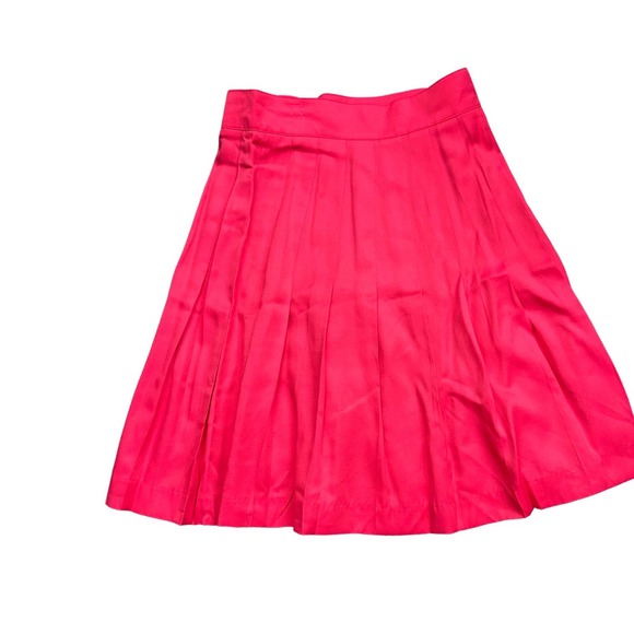 NWT 1990s Express Hot Pink Pleated Short Skirt / Women’s XS * - Picture 2 of 5